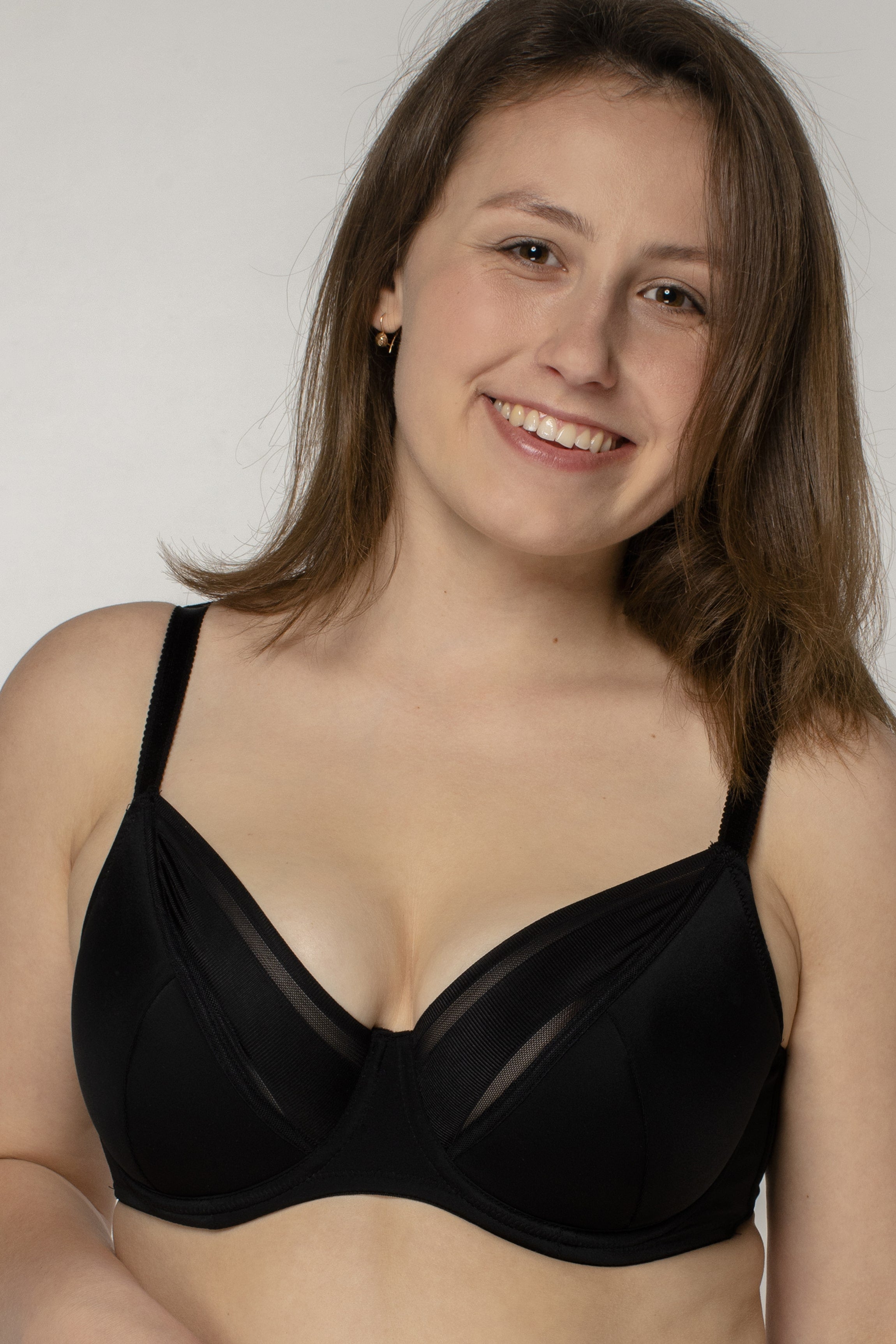 Полудублированный бюстгальтер на косточках 1120052/052С black