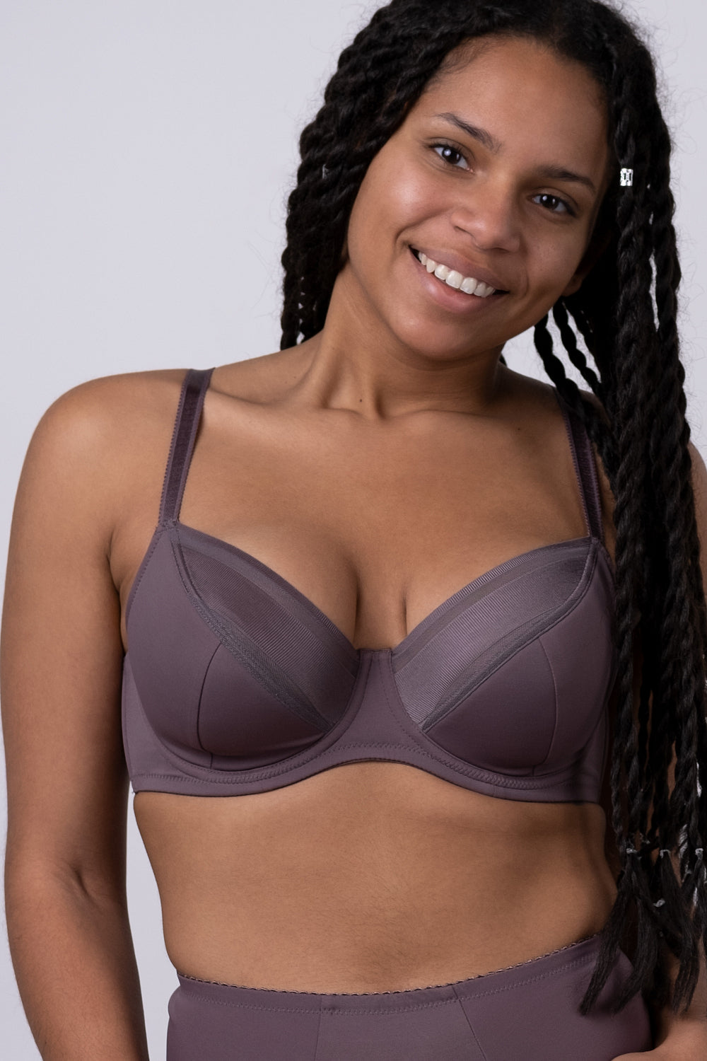 Полудублированный бюстгальтер на косточках 1120052/052С taupe