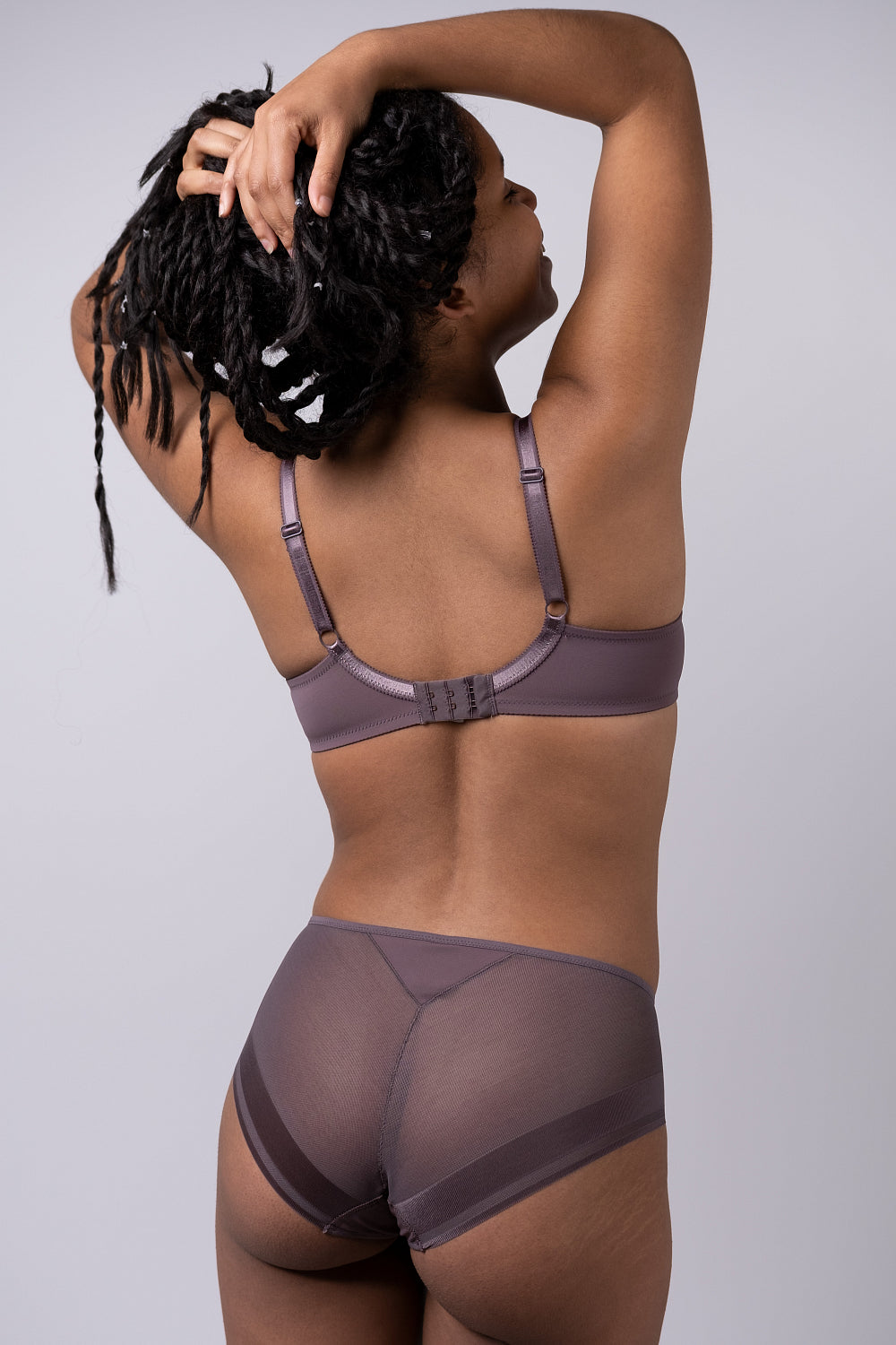 Трусики слип из микросетки 2010035/035С taupe