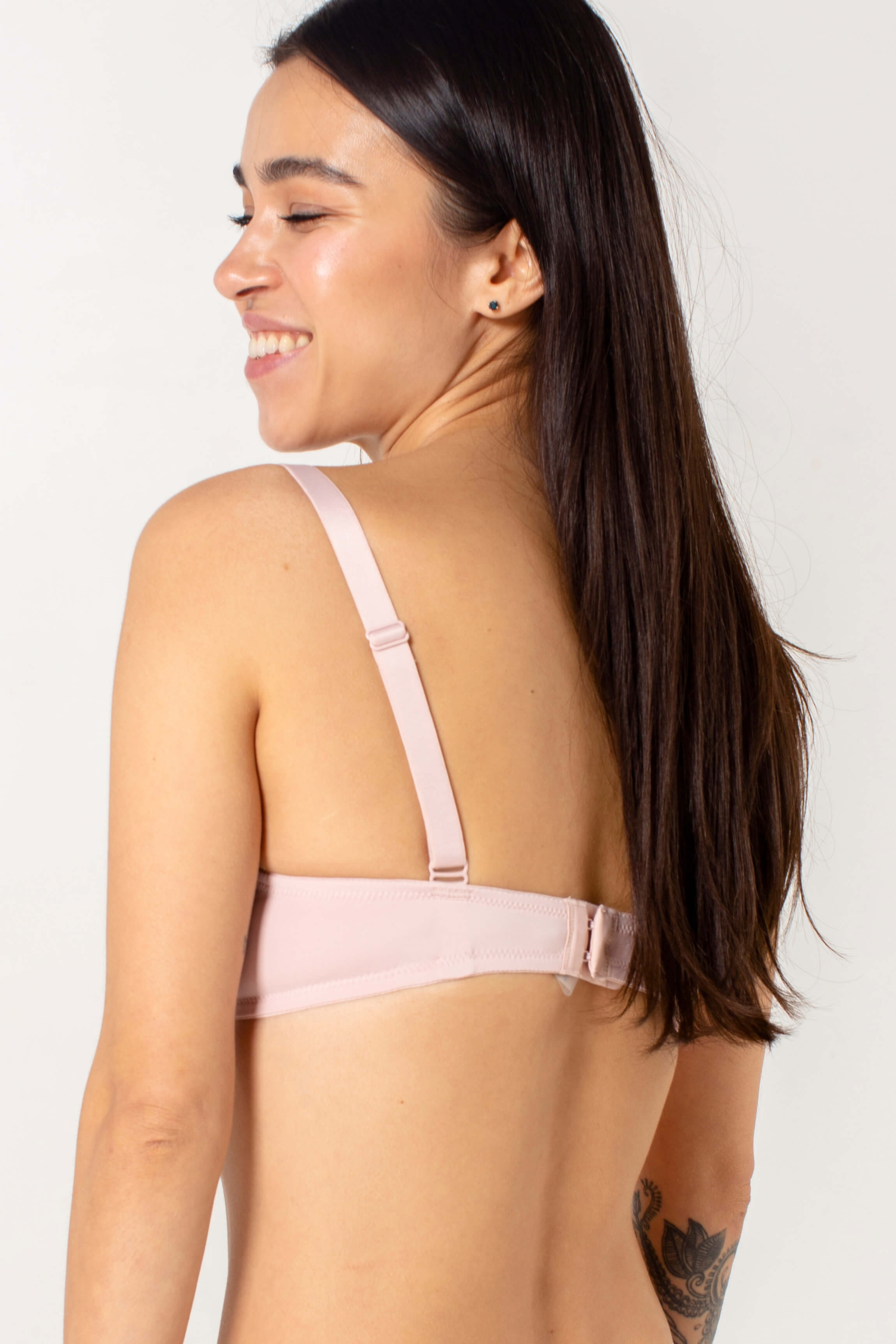 Гладкий бюстгальтер push-up SLZ24001076/076BC rose cream