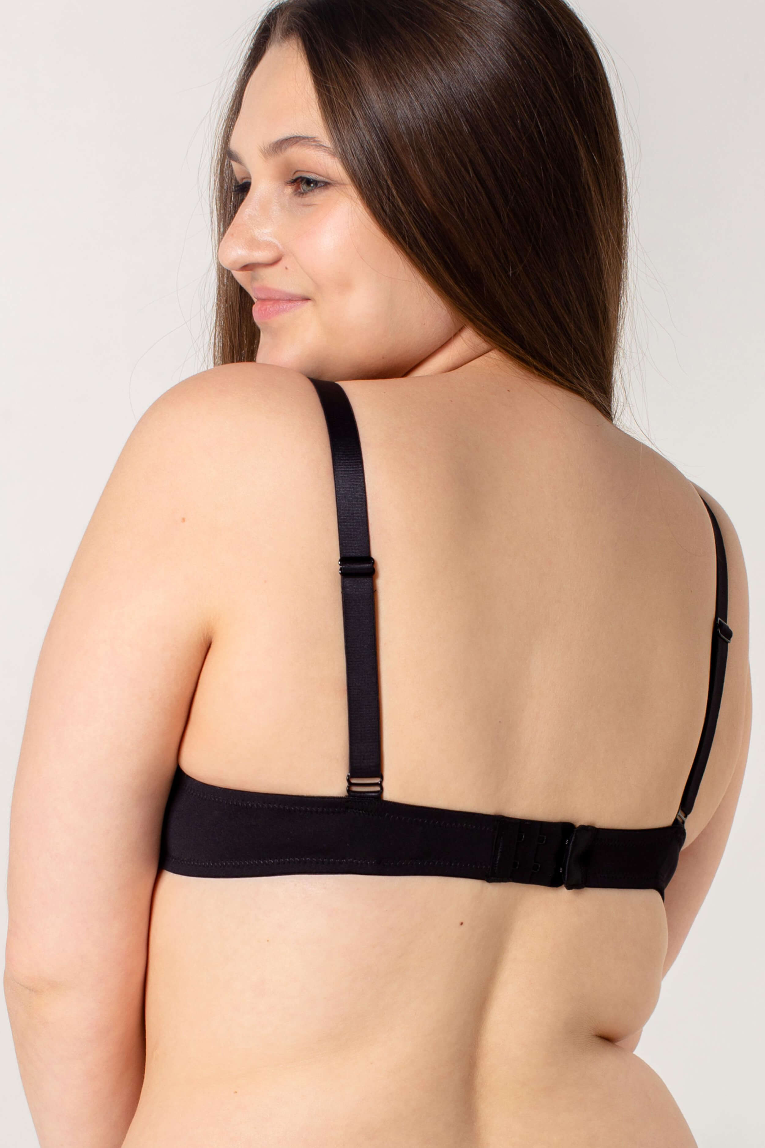 Гладкий бюстгальтер из микрофибры SLZ24001108/108BC black