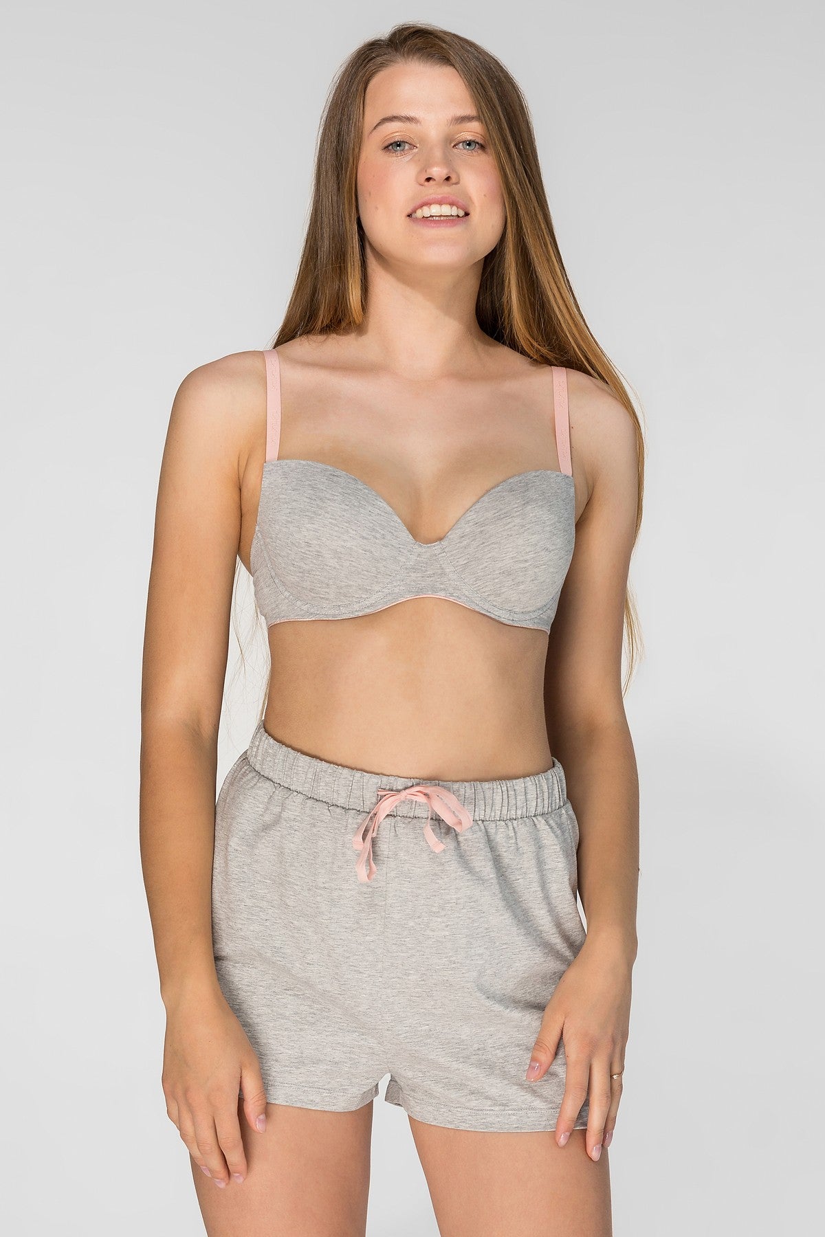 Домашние шорты из хлопка SLZ23302123/123S gray