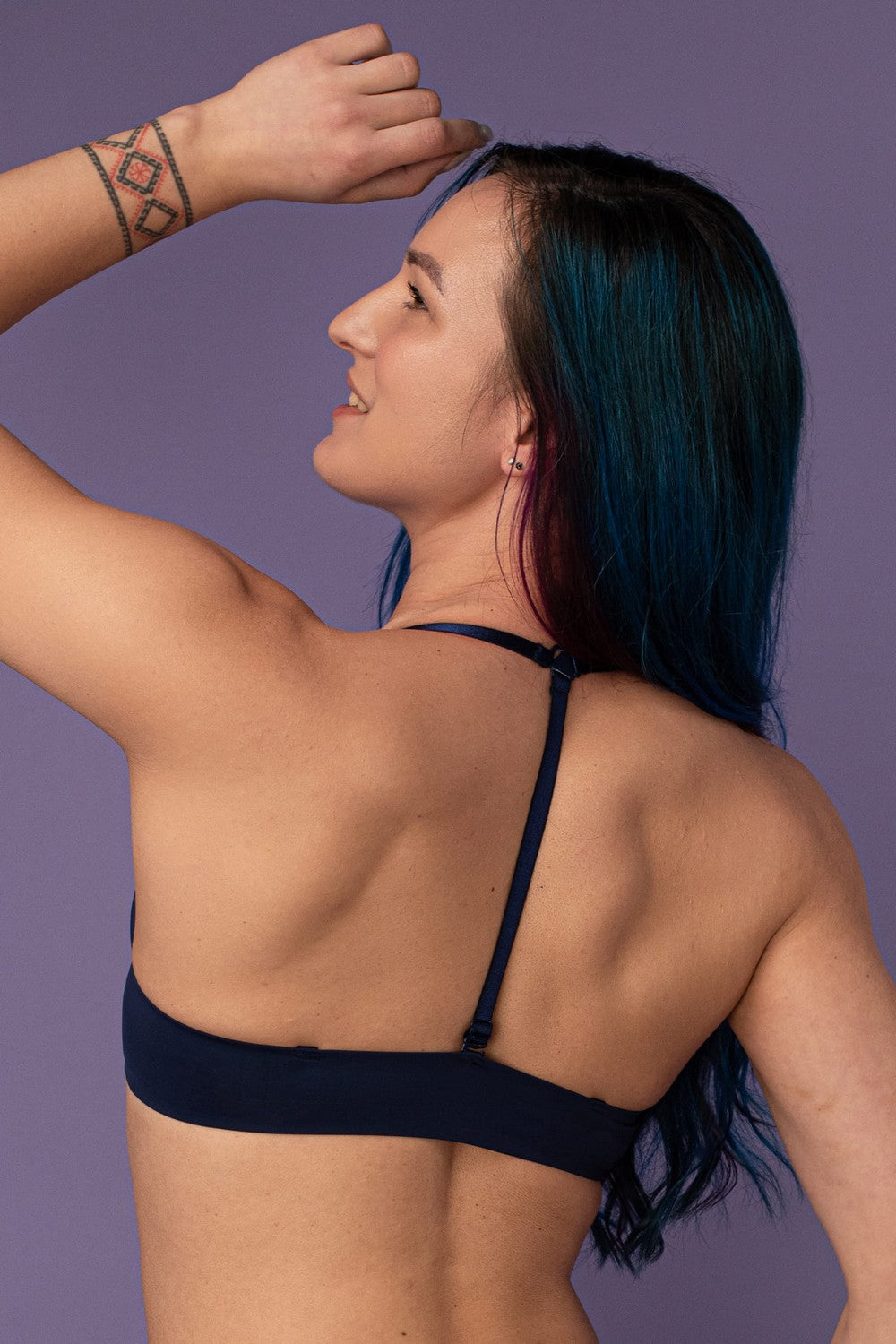 Бюстгальтер с застежкой спереди SLZ19801067/067С dark blue