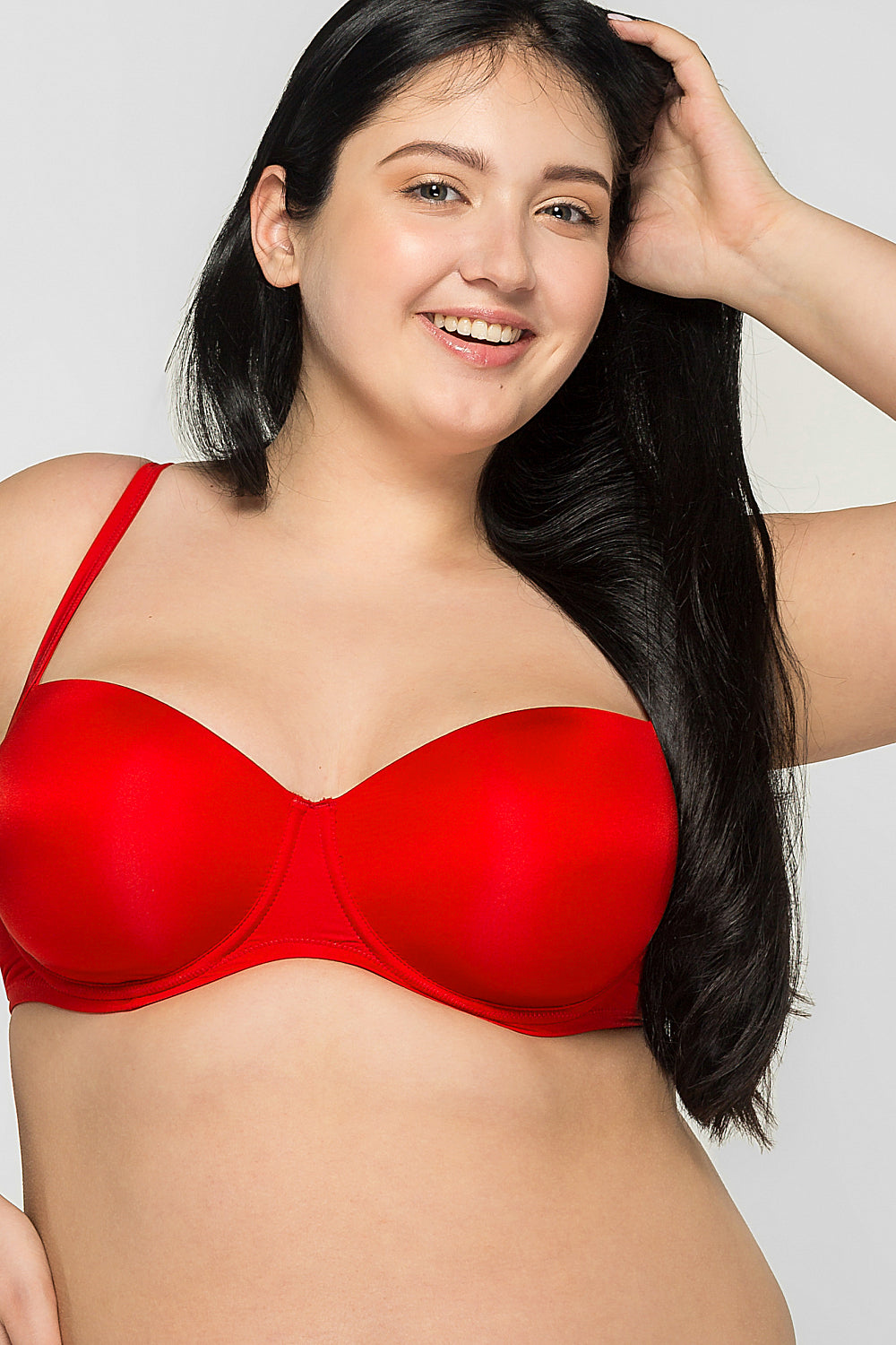 Купальный бюстгальтер с плотными чашками SO205333/333S red