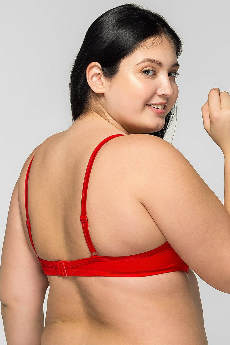 Купальный бюстгальтер с плотными чашками SO205333/333S red