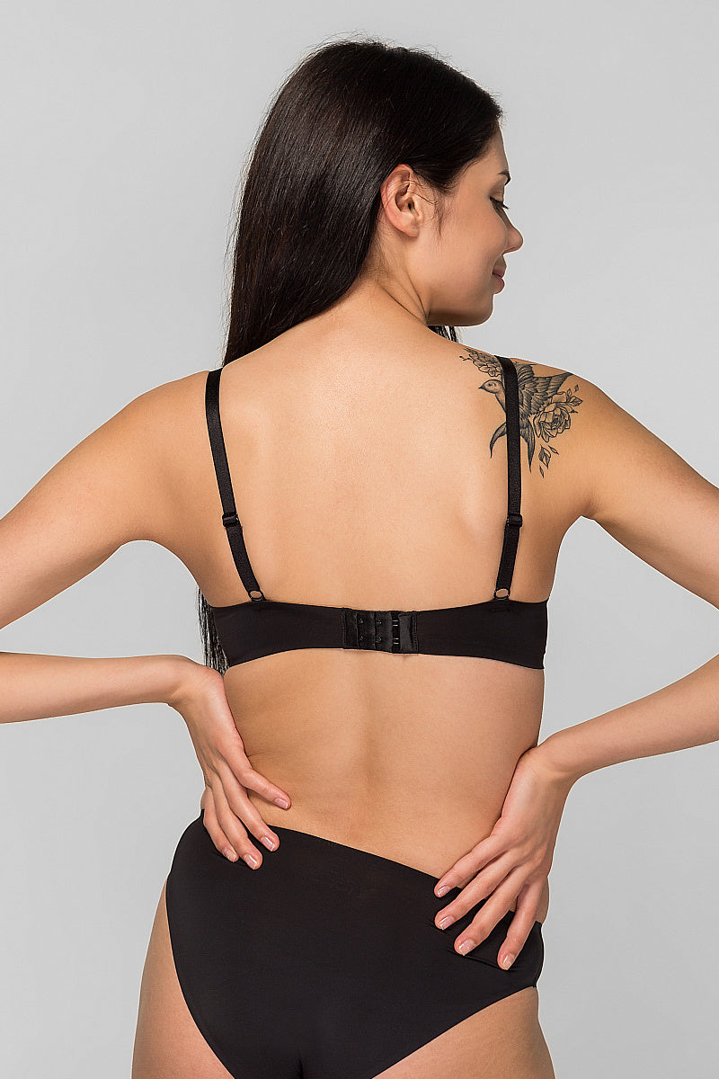 Бюстгальтер с вкладышами пуш-ап SLZ19801002/002C black