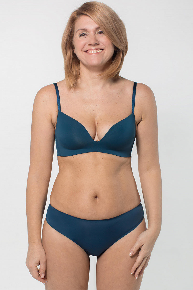 Бесшовный бюстгальтер без косточек SLZ19801015/015С aquamarine