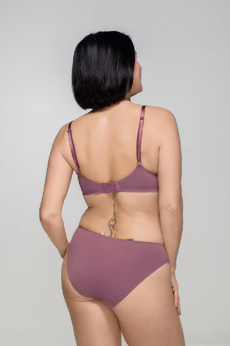 Безшовний бюстгальтер без кісточок SLZ19801015/015С grape