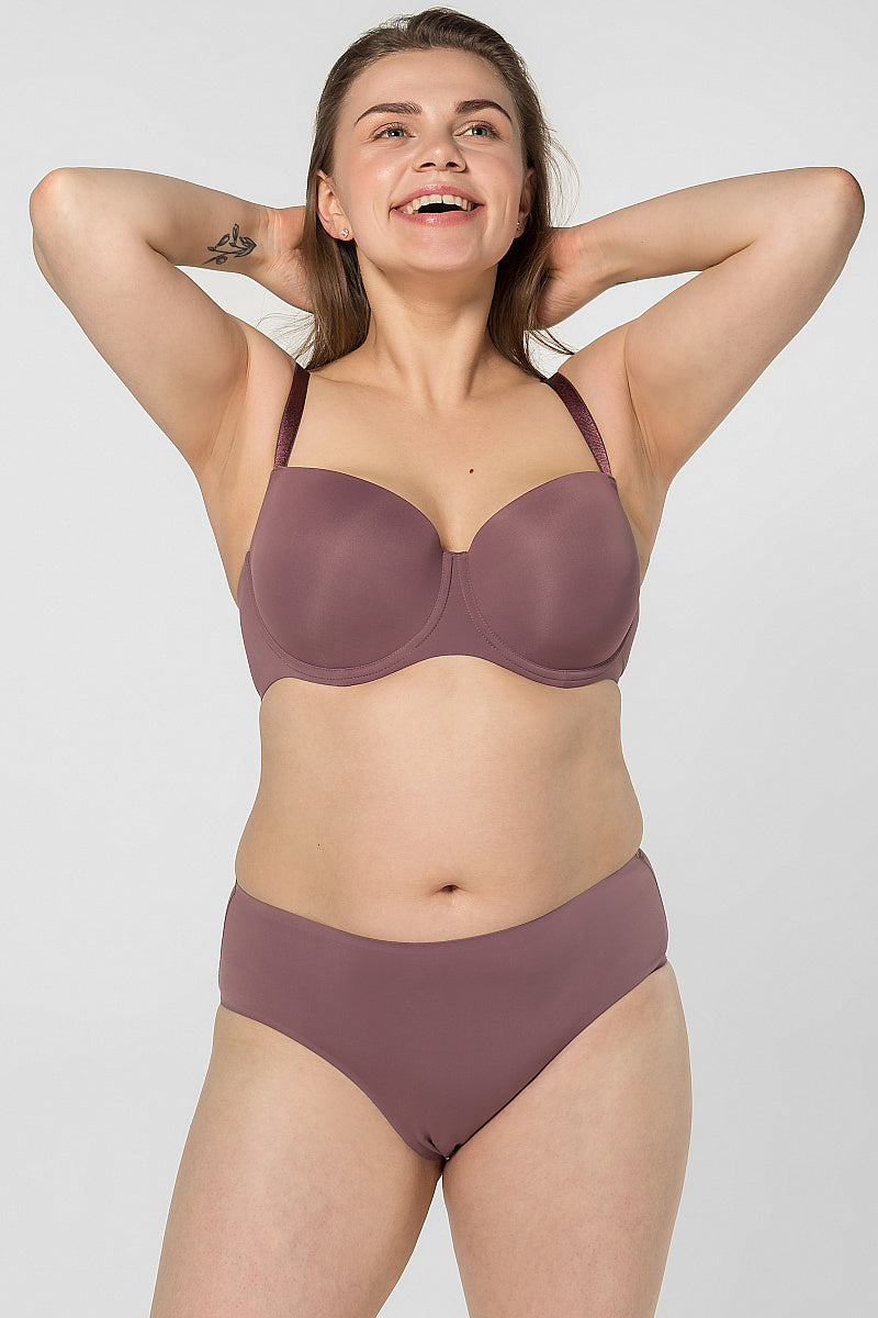 Бесшовные трусики брифы SLZ19802003/03C grape