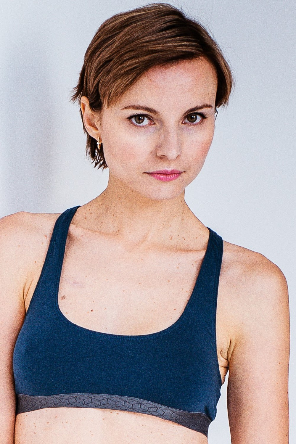 Топ из органического хлопка без косточек tp.w.dark blue