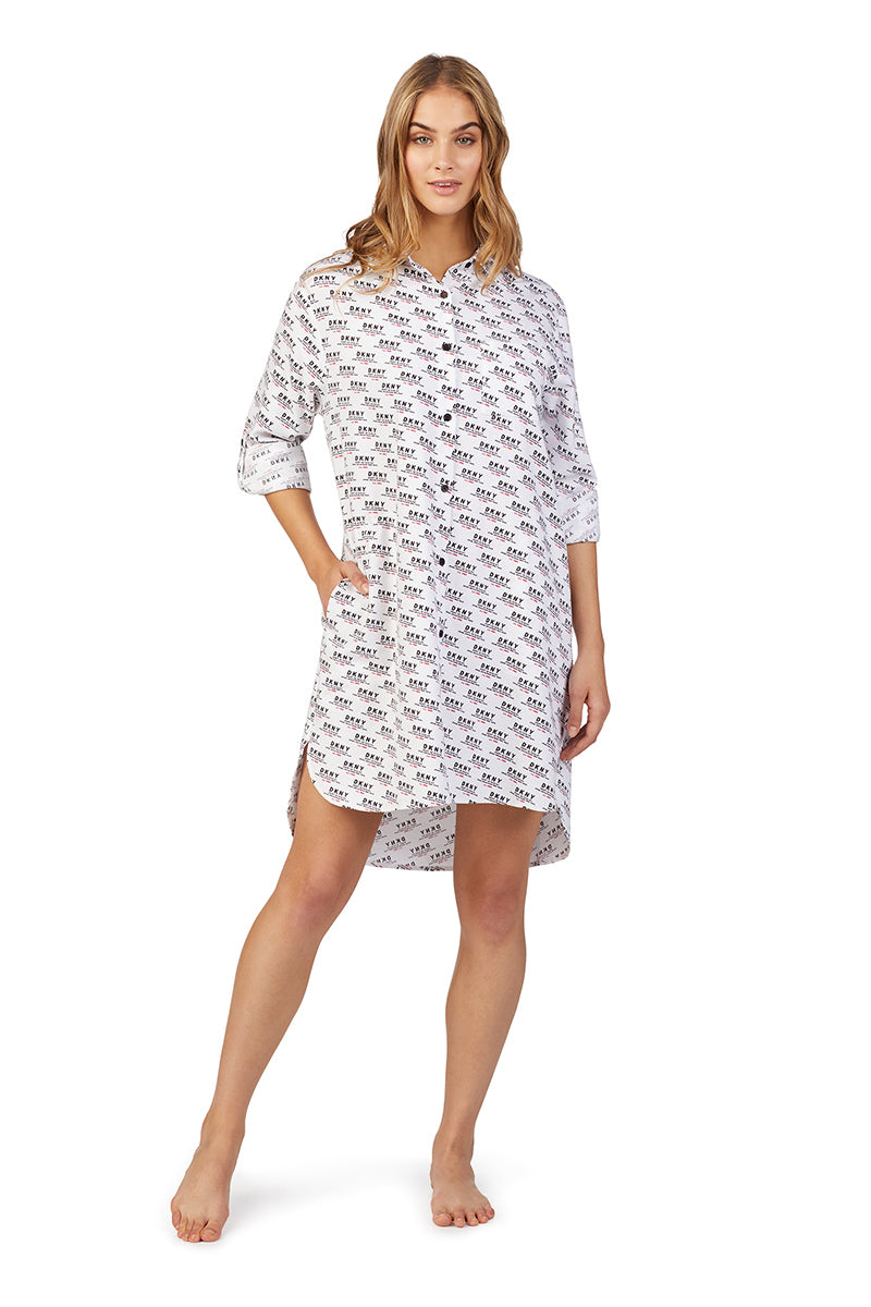 Домашнее платье-рубашка YI2319476/103 white