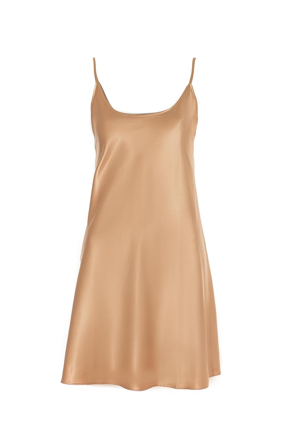 Сорочка из сатина S03198 beige