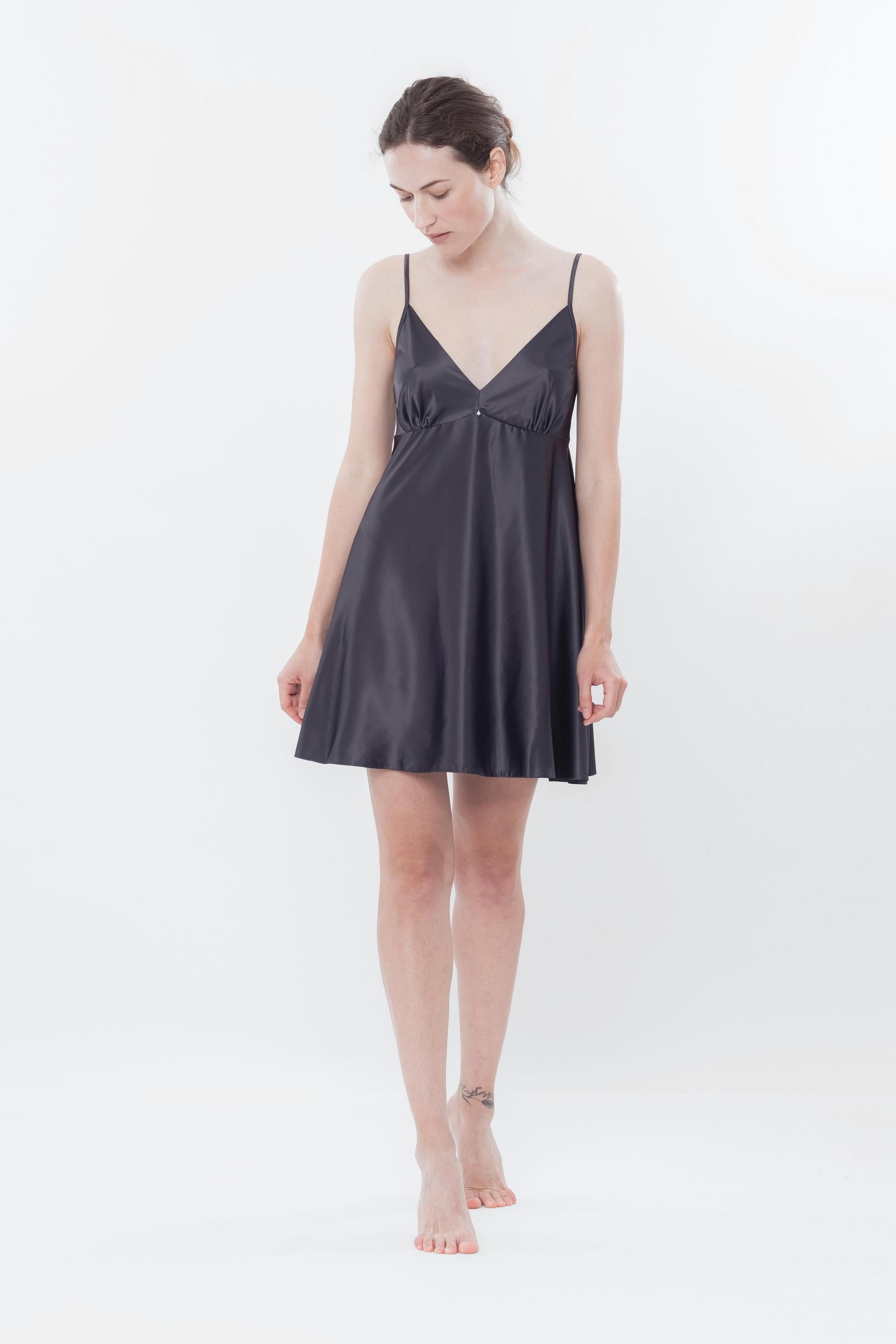 Сорочка из сатина S03199 gray