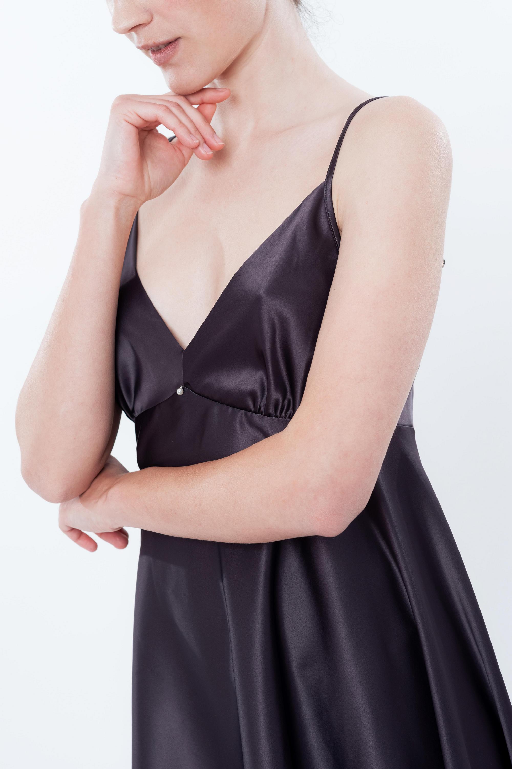 Сорочка из сатина S03199 gray