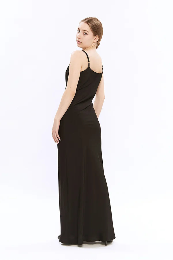 Шелковое платье-комбинация с хлопком Agnes SL0055-16-02