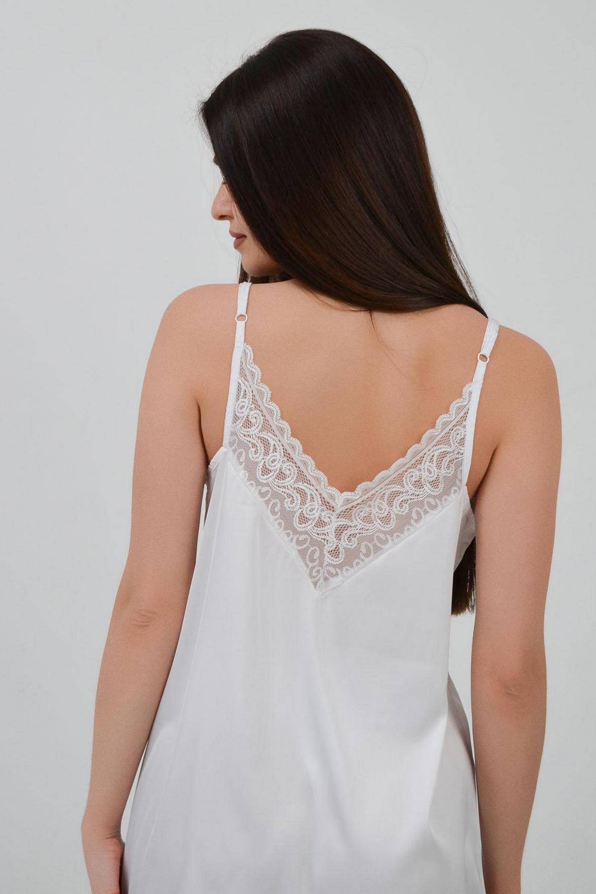 Атласна сорочка з мереживом 1565/65022