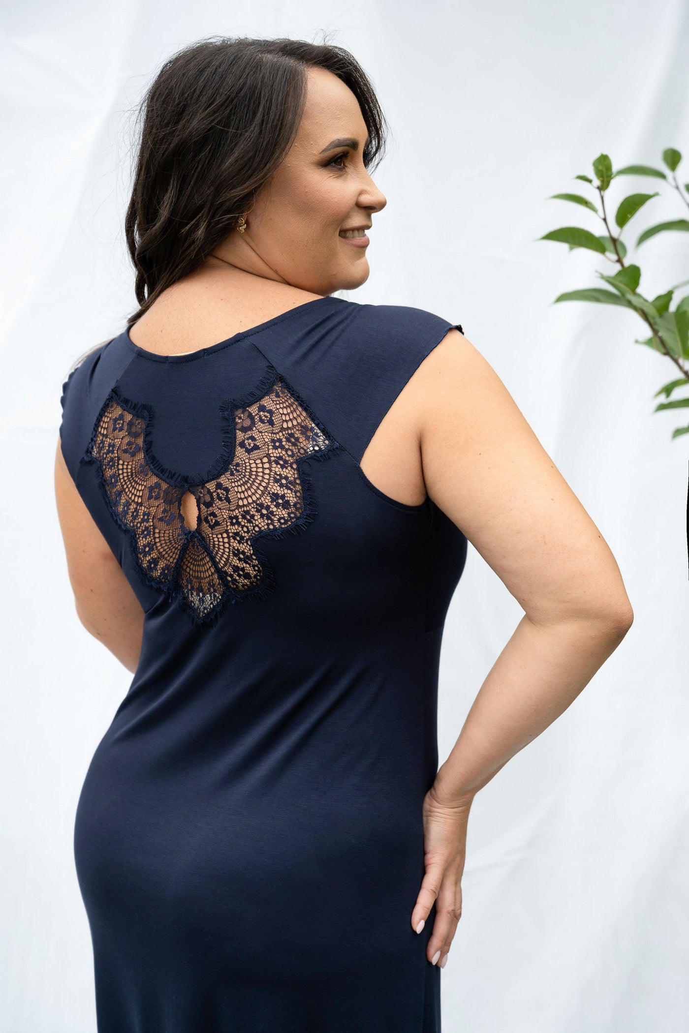 Сорочка з віскози 2310 navy blue