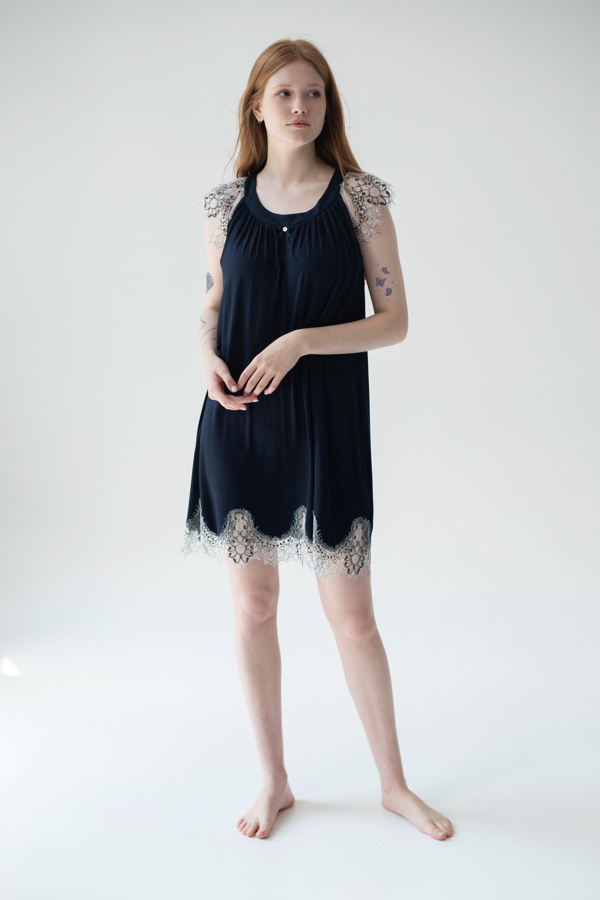 Сорочка з віскози 034 Blue