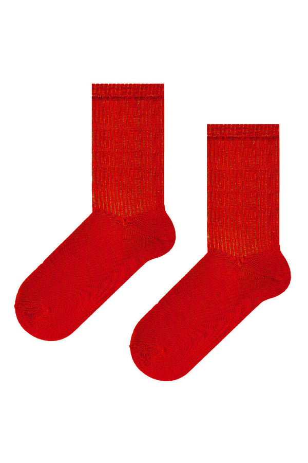 Хлопковые носки с резинкой 945 Red