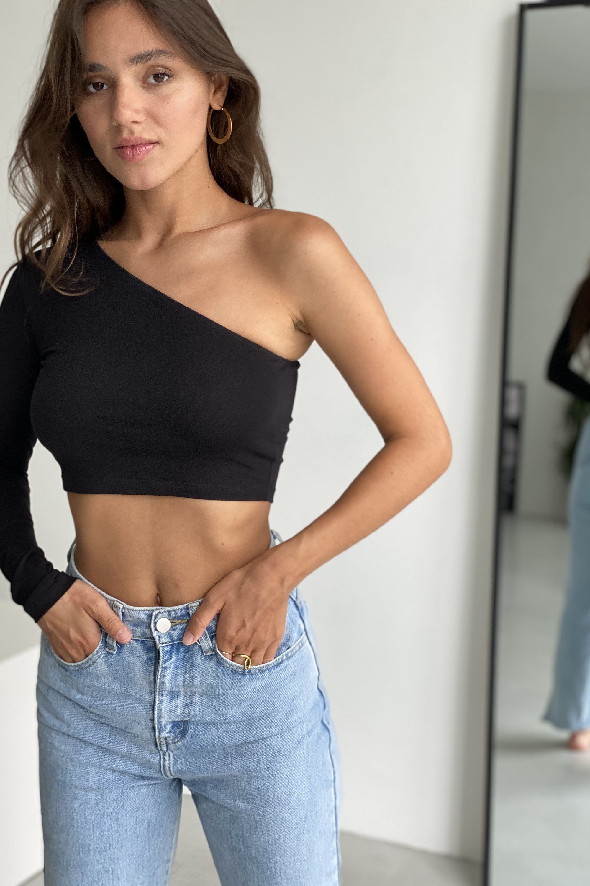 Хлопковый кроп-топ Monday SS21620/1