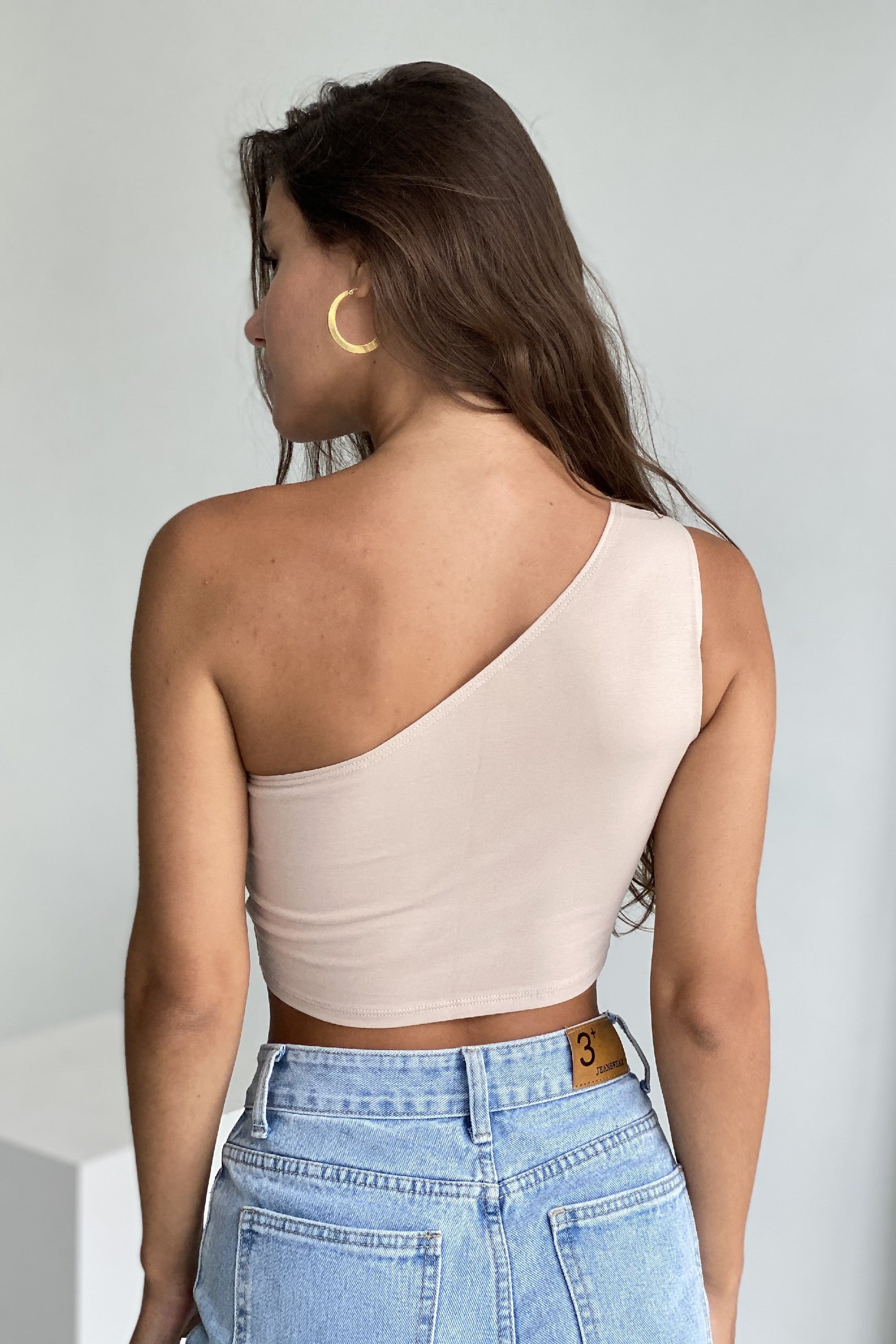 Хлопковый топ на одно плечо Scorpio SS21621/4