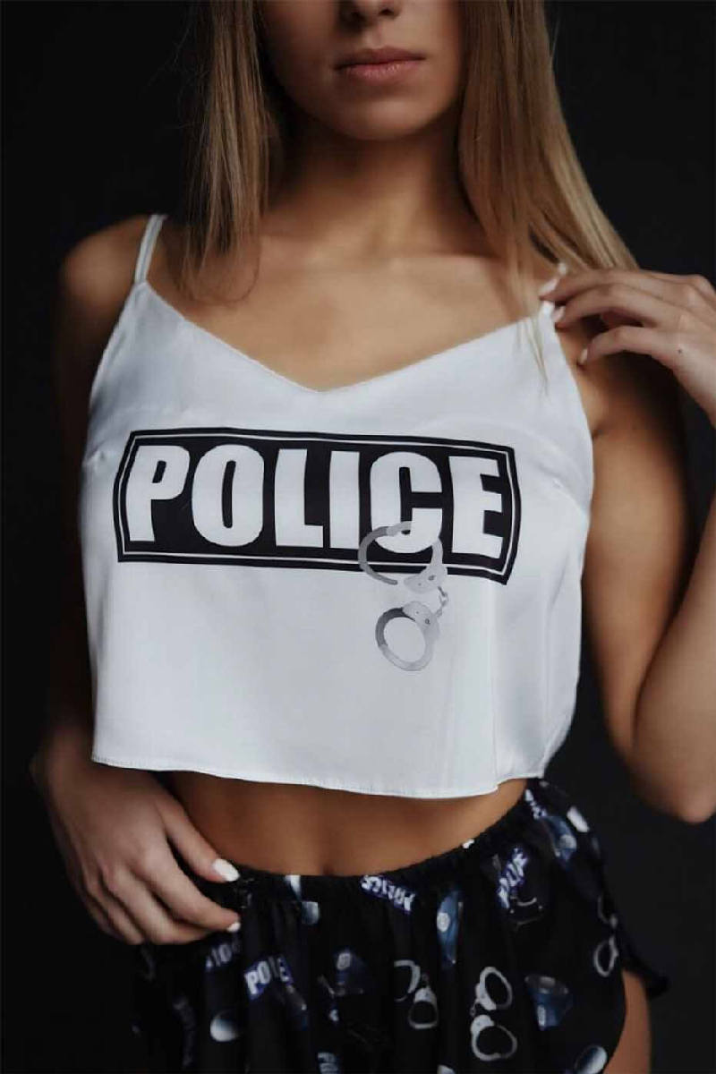 Пижама с коротким топом Police