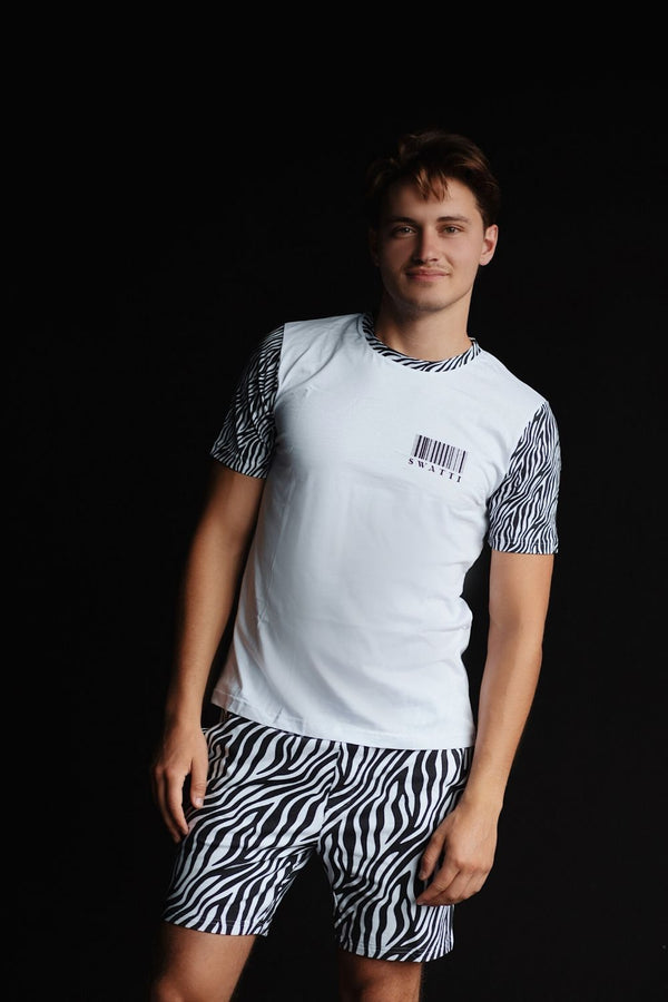 Мужская пижама с принтом Zebra