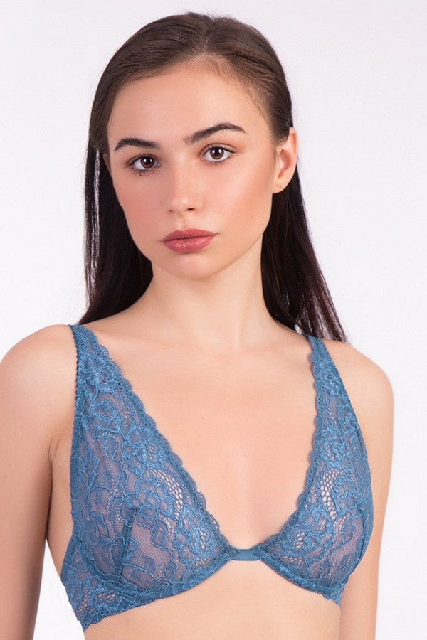 Мягкий кружевной бюстгальтер на косточках 04.1037 evening twilight