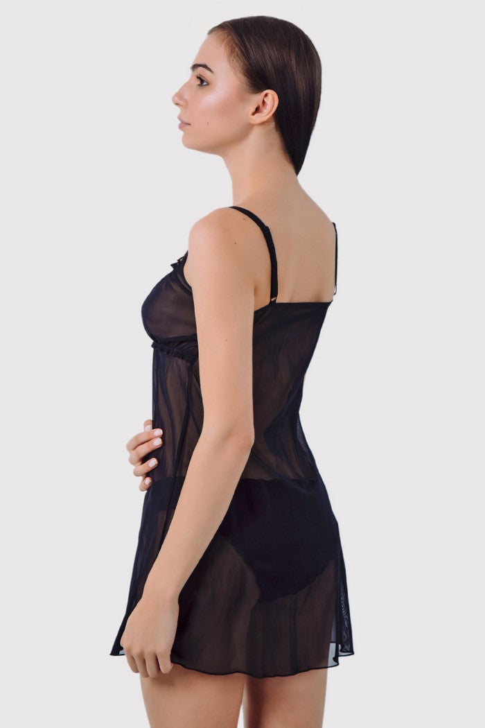 Ночная сорочка из сетки 04.5002 black