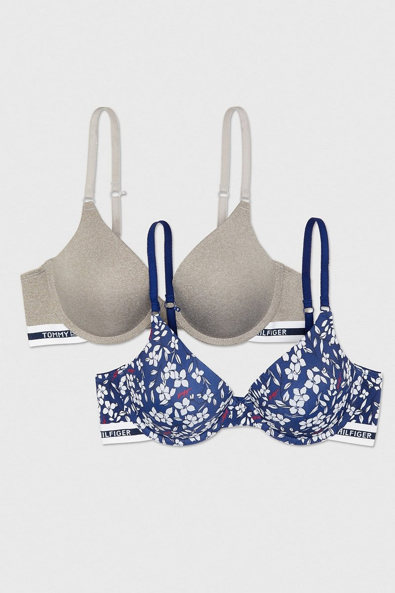 Набор бюстгальтеров push-up 731218021 gray/blue