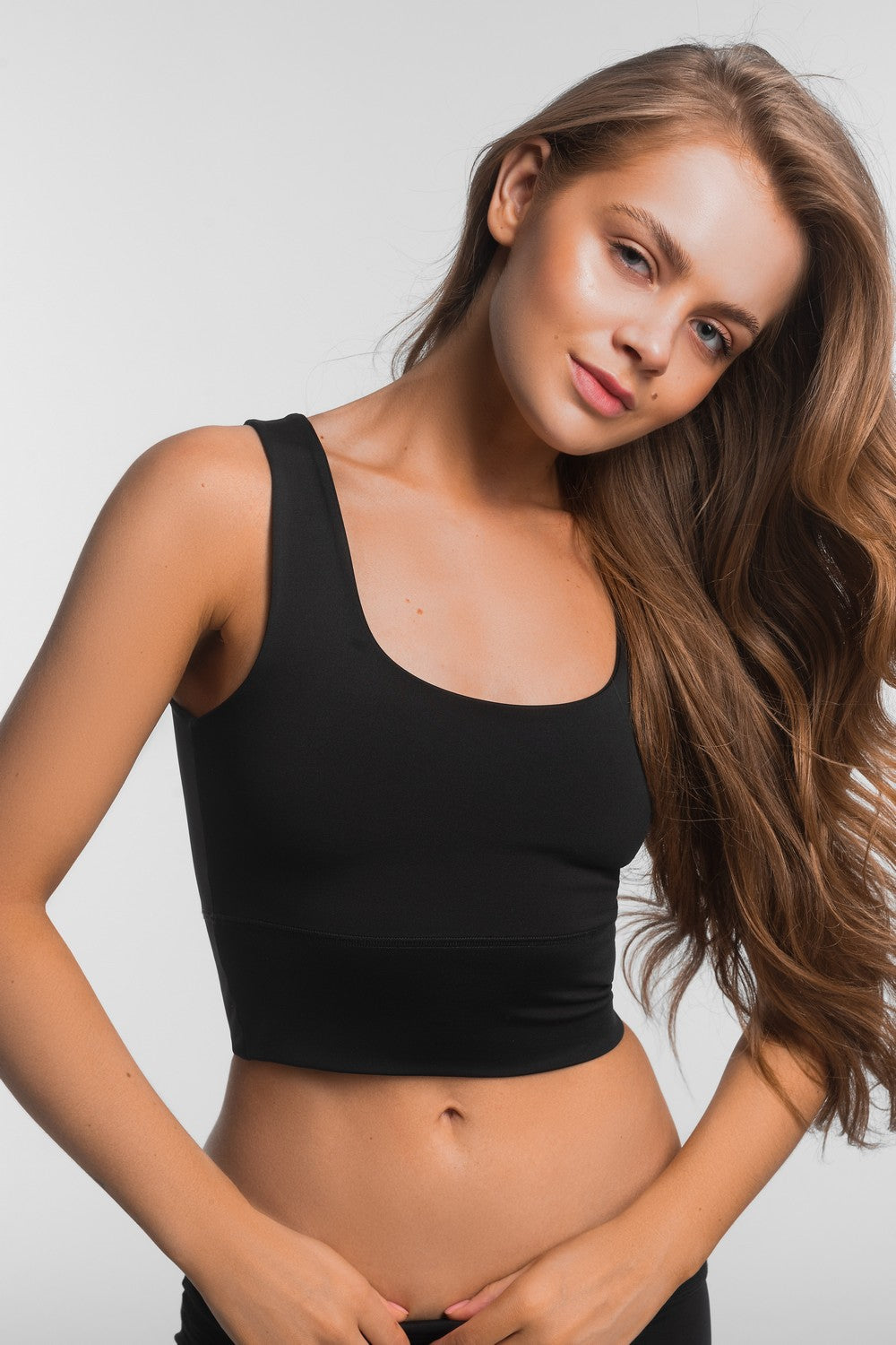 Спортивний топ з мікрофібри LS002t Rama antracit