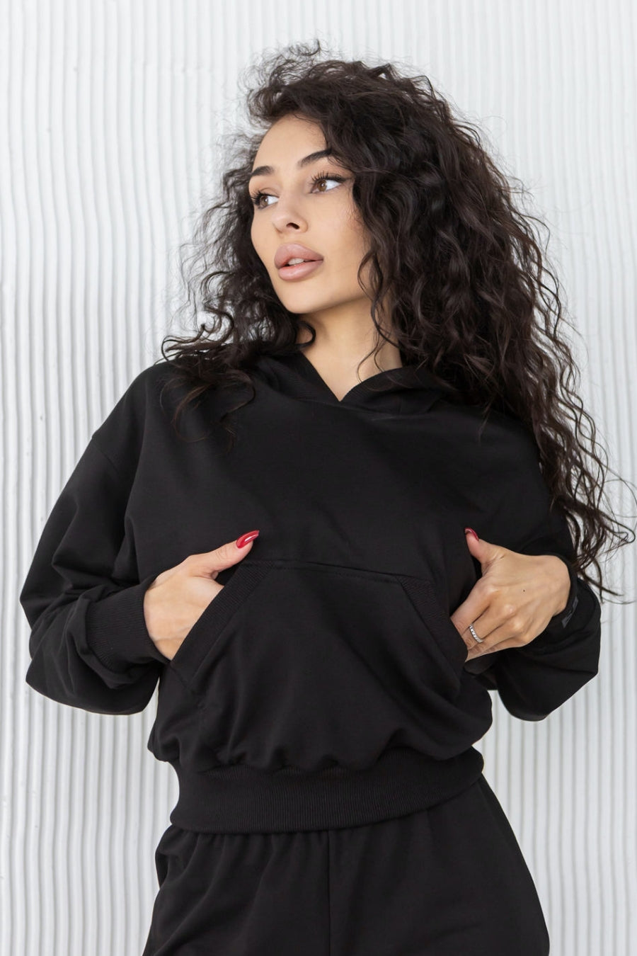 Хлопковое худи с капюшоном A21-LD10