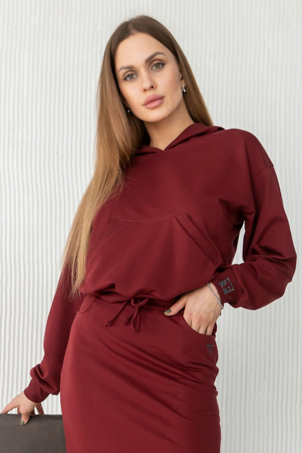 Хлопковое худи с капюшоном A21-LD37