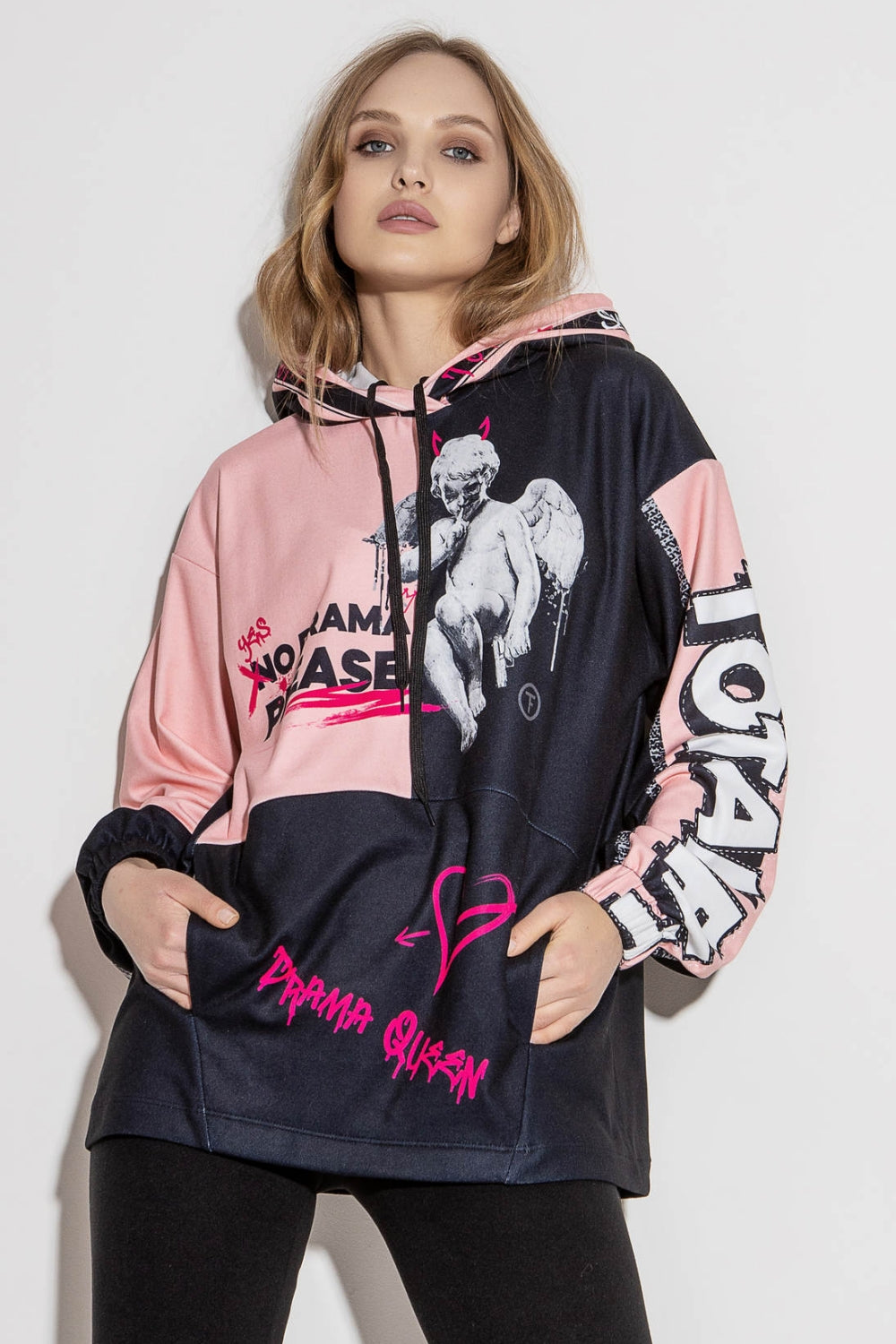 Худи с принтом Drama Queen A1-P123