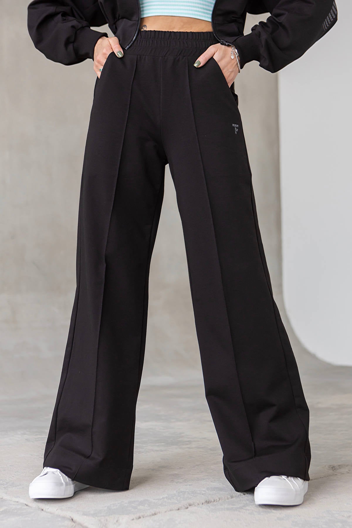 Брюки-палаццо из хлопка E2-LD10