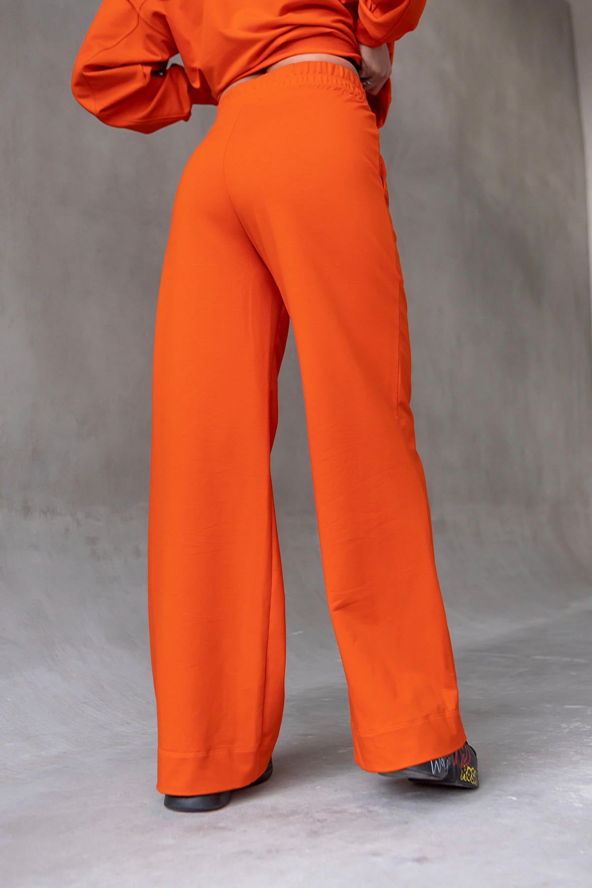 Брюки-палаццо из хлопка E2-LD58