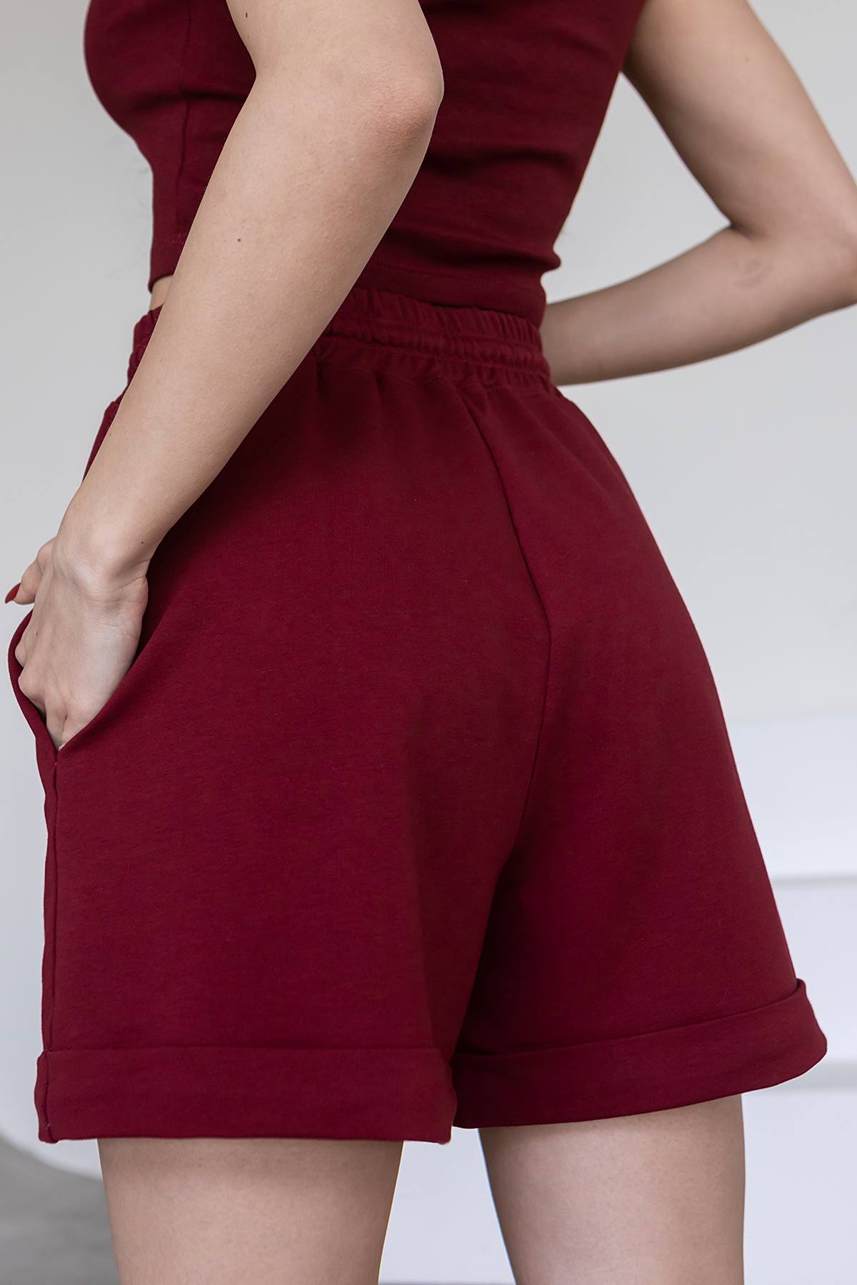 Хлопковые шорты с карманами H24-LD37