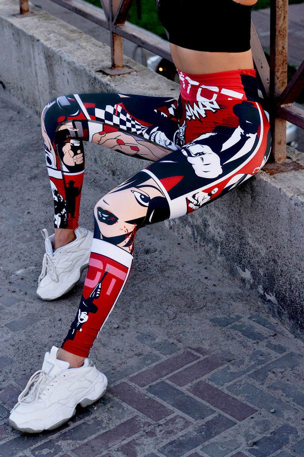 Спортивные леггинсы с ярким принтом Mafia LG14-P80