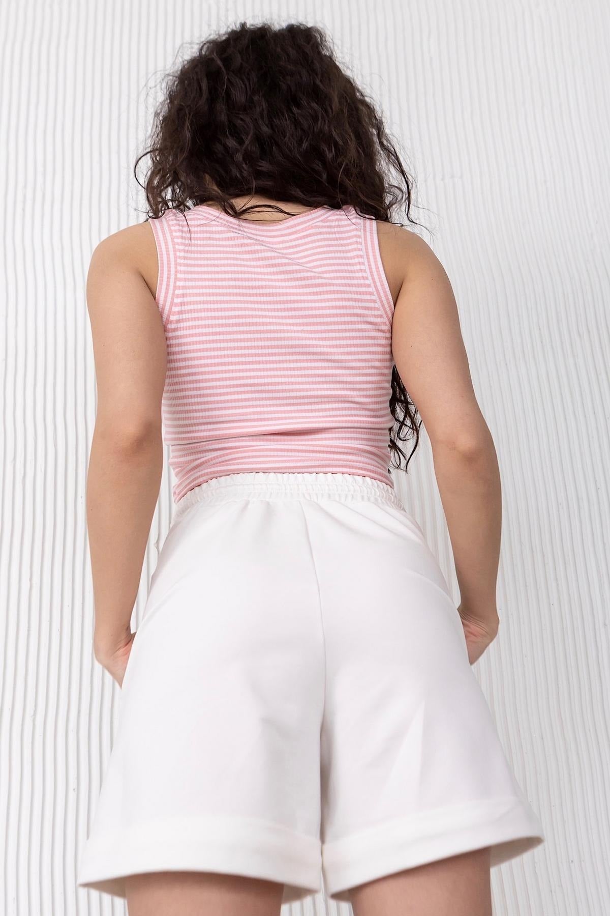 Майка-топ в рубчик N81-HB2