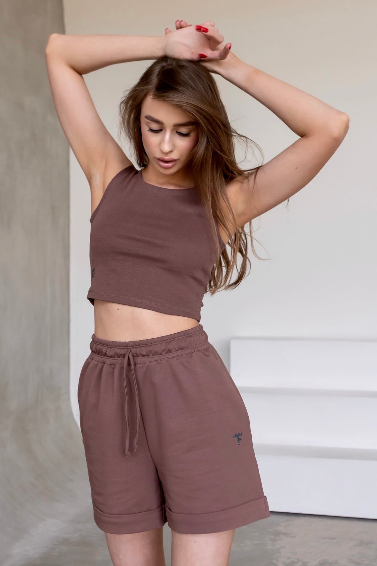 Майка-топ в рубчик N9-RB57