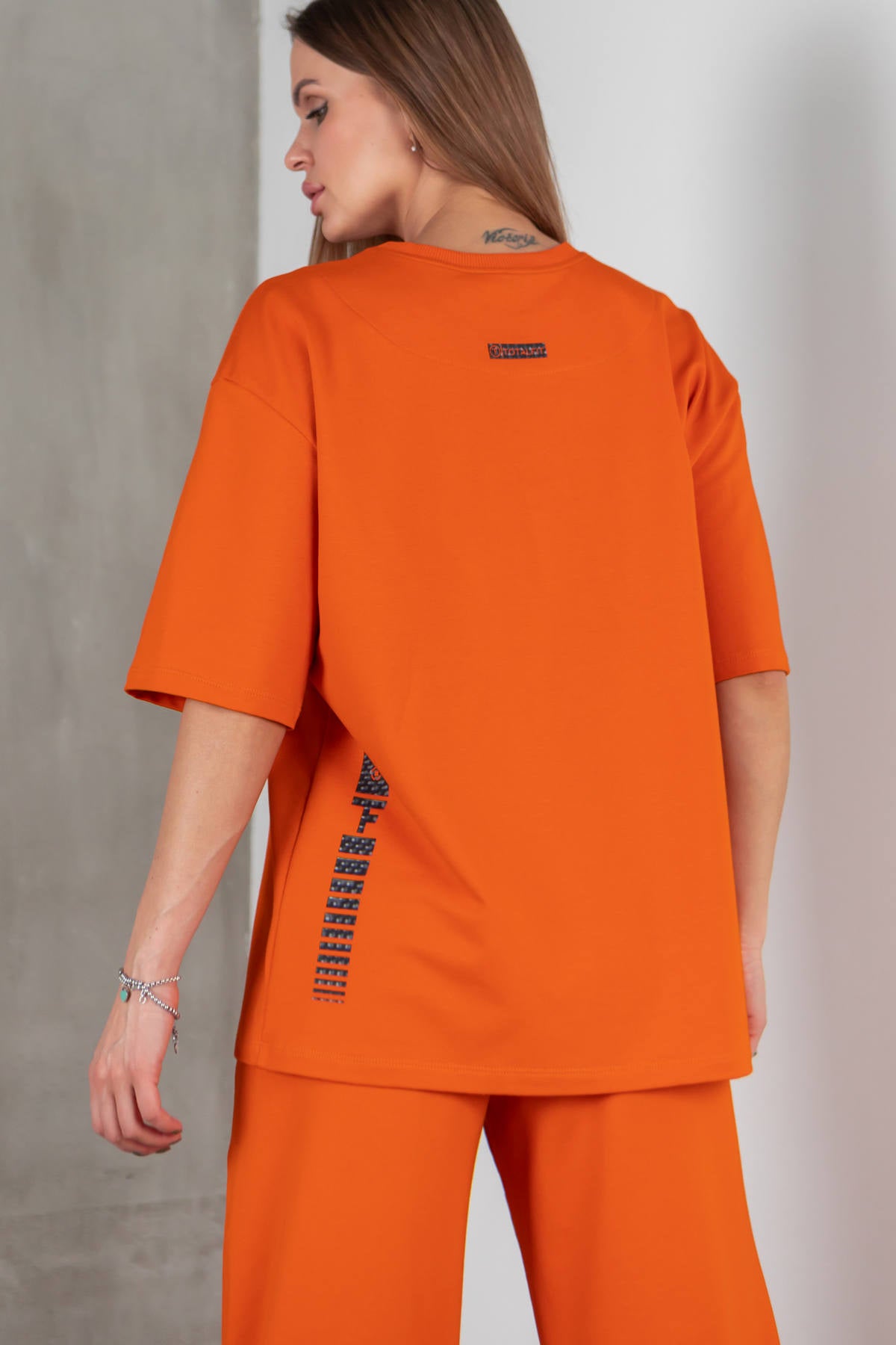 Хлопковая футболка Oversize D5-LD58