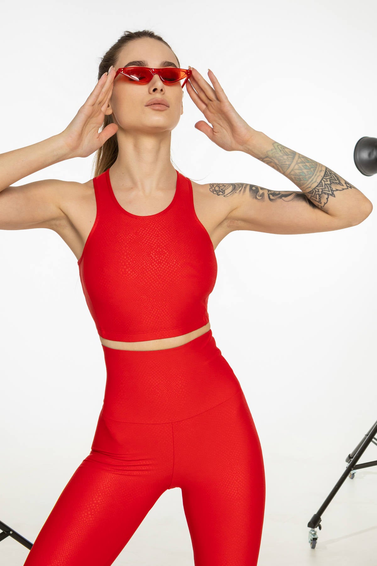 Спортивный топ из текстурной ткани T2-O4