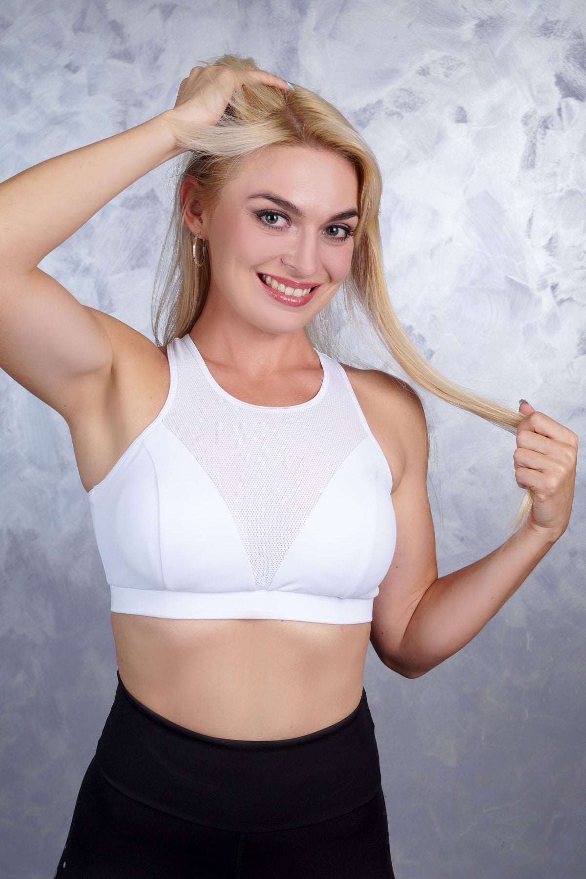 Спортивный топ с сеткой T8-C11