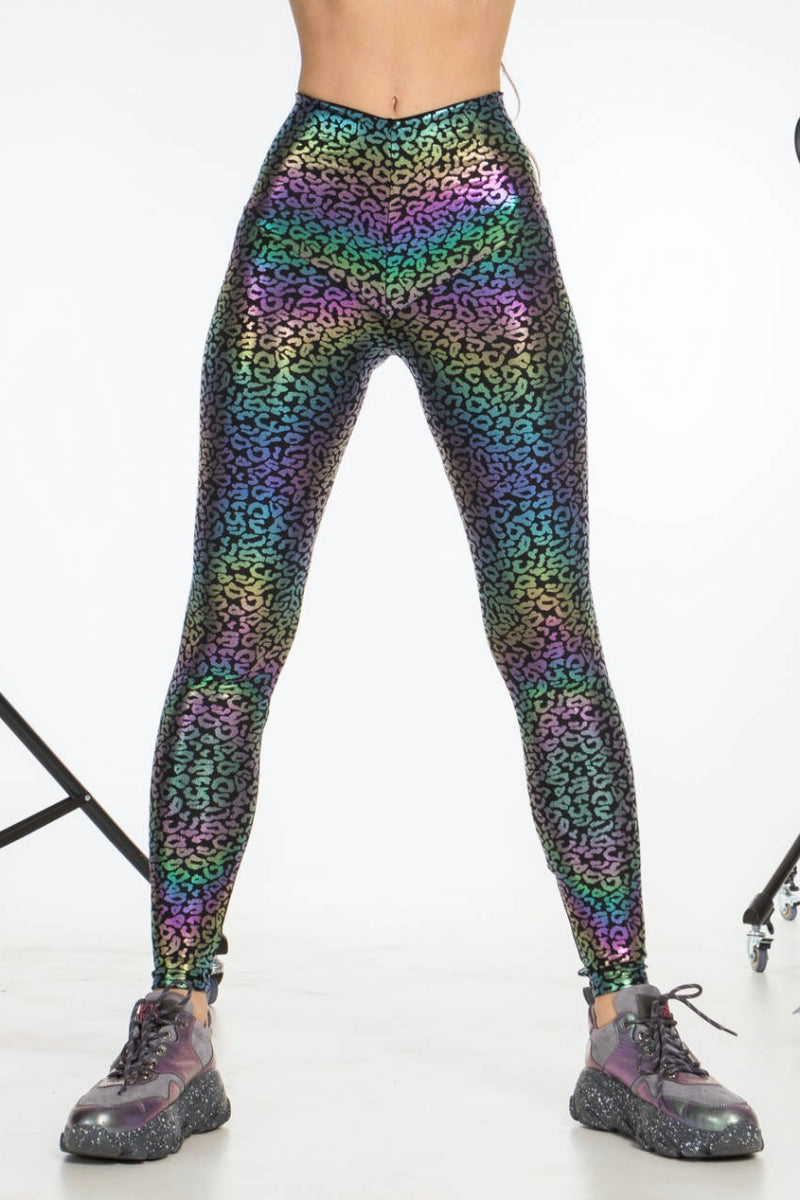 Утягивающие леггинсы с принтом Y2-L10