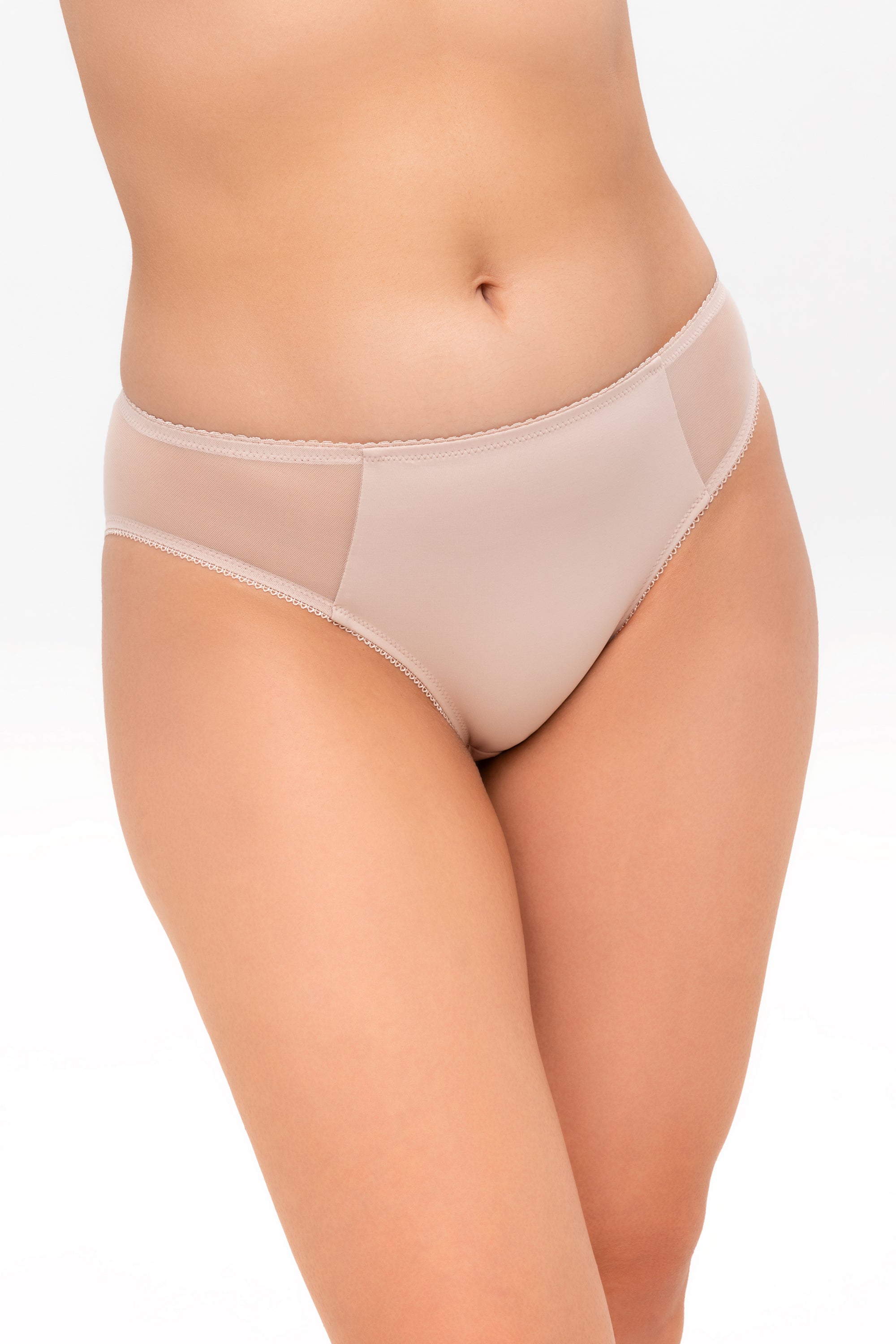 Трусики слип с микросеткой 6160 peony