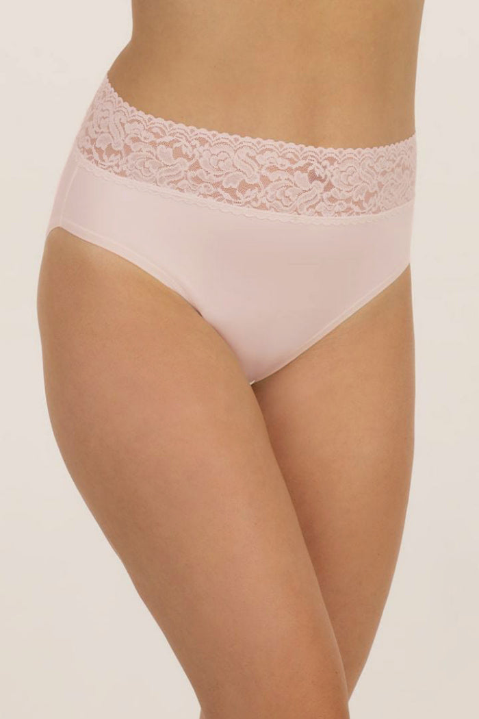 Высокие трусики слип с кружевом 3151 ML Magda peony