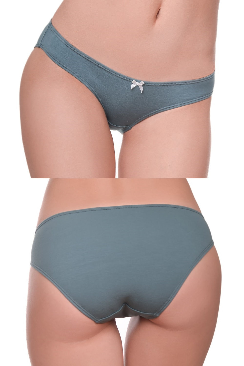 Трусики слип для беременных 517 gray/green