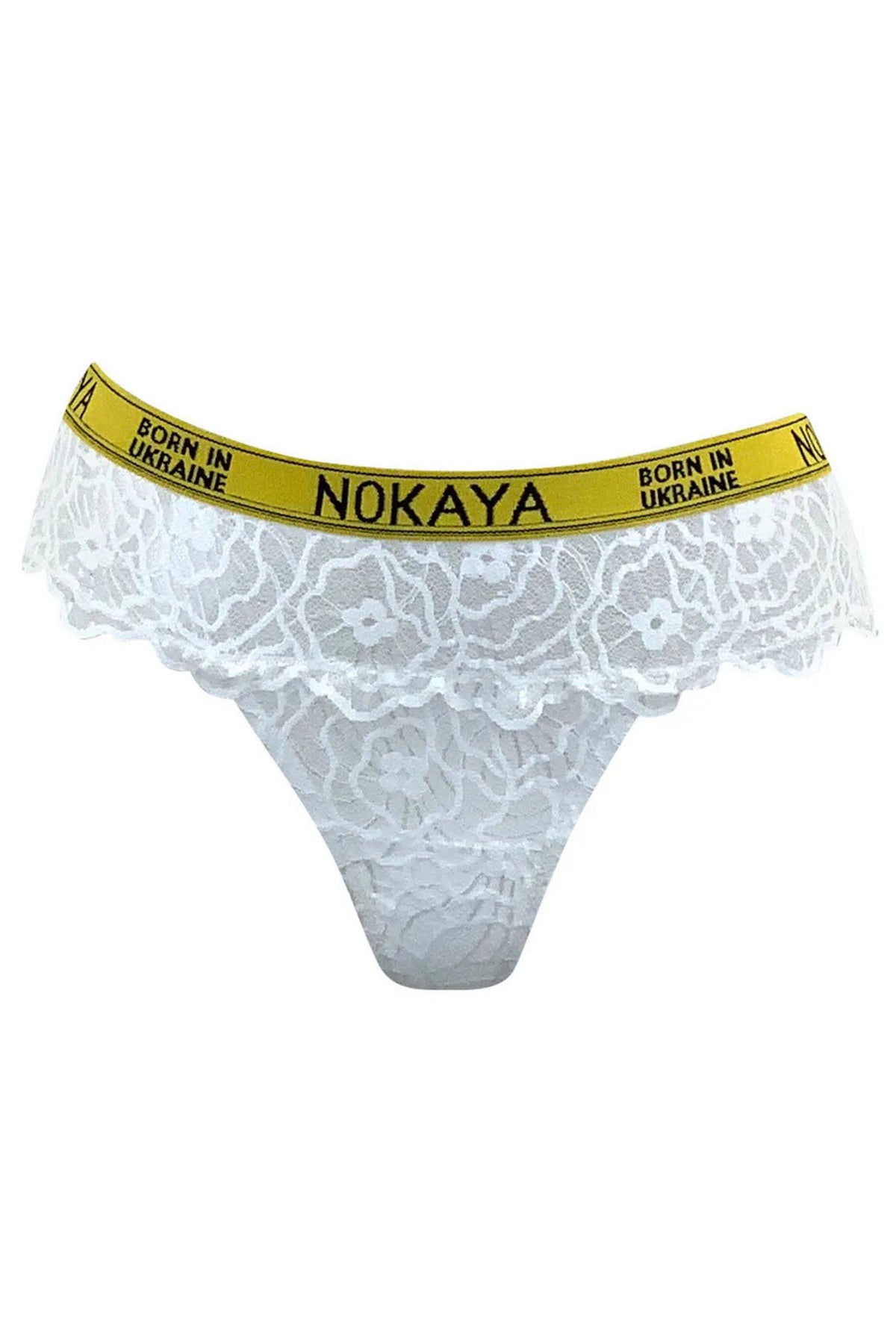 Кружевные трусики стринг 211301-11 Born in Ukraine new white