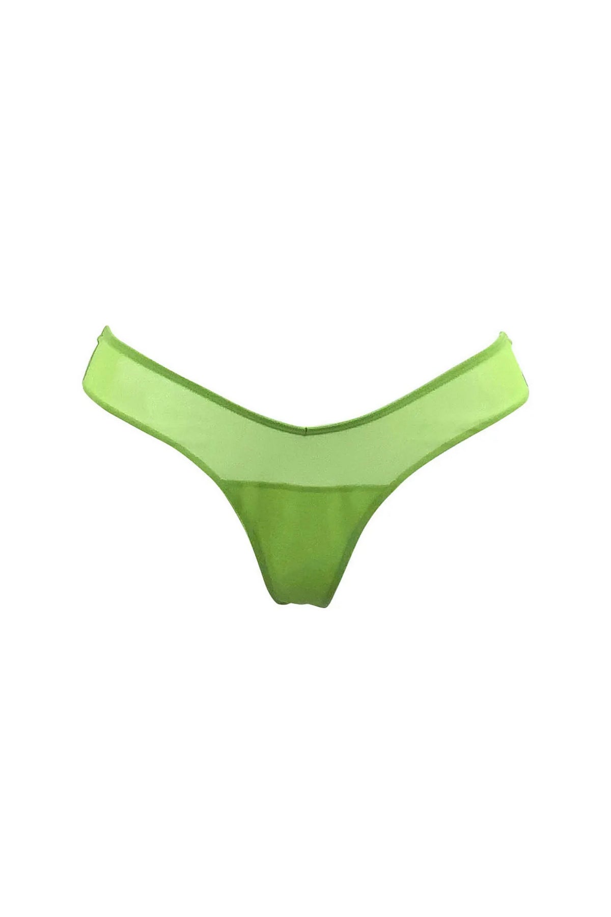 Трусики стринг из микросетки 211304-16 I.D.Line green