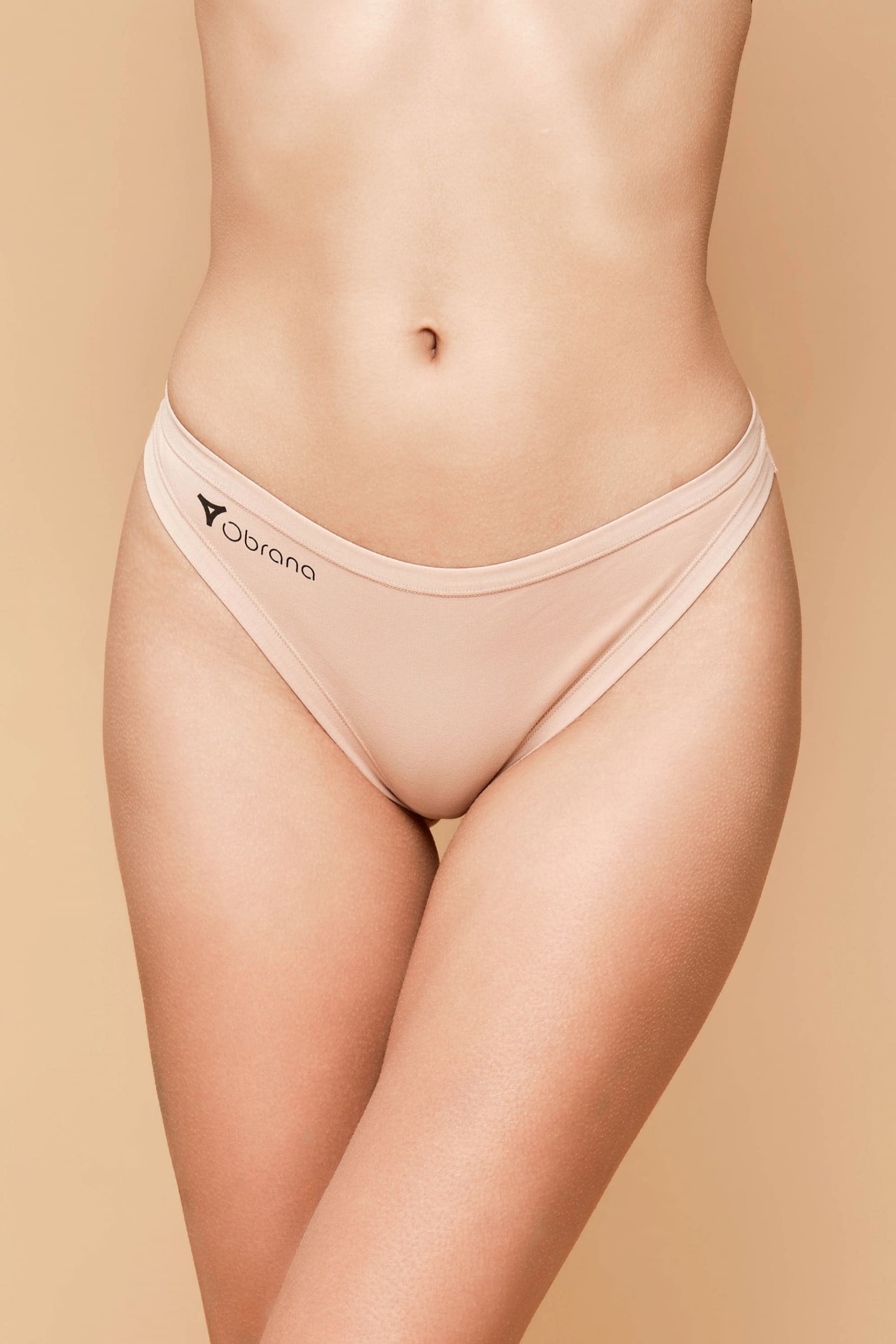 Хлопковые трусики стринг 200-12 beige